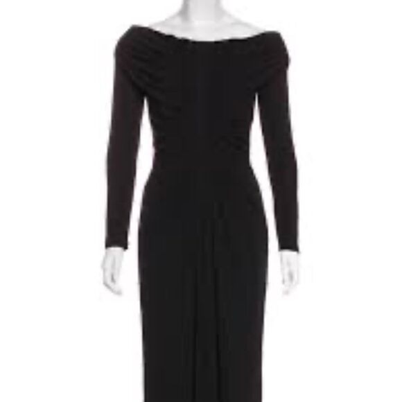 Altuzarra Imogene Ruched Off-the-shoulder Italian Midi Dress Size FR40 - Picture 5 of 16